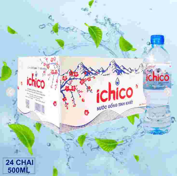 Thùng nước tinh khiết 24 chai Ichico 350ml